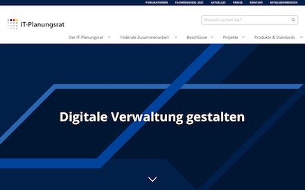 IT-Planungsrat: Website im neuen Design.