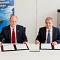 Frank Mette (l.), Geschäftsführer von ANDRITZ Hydro, und Uwe Lauber Vorstandsvorsitzender und Technologievorstand von MAN ES, unterzeichneten ein strategisches Rahmenabkommen.