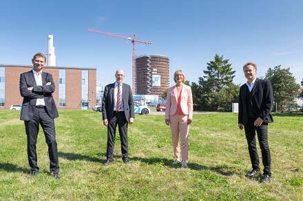 Der neue Speicher der Stadtwerke Rostock kann 45 Millionen Liter Wasser aufnehmen.
