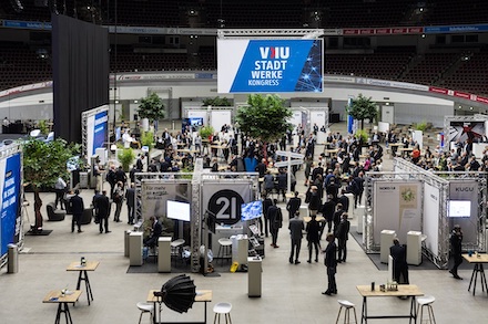 Der VKU-Stadtwerkekongress 2021 findet als Präsenzveranstaltung in der Dortmunder Westfalenhalle statt.
