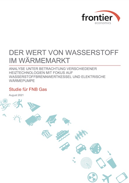 Die Studie „Der Wert von Wasserstoff im Wärmemarkt“ wurde vom Unternehmen Frontier Economics im Auftrag der FNB Gas durchgeführt. 