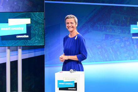 Eines der großen Highlights der Smart Country Convention 2021: Die Keynote von EU-Kommissarin für Wettbewerb und Digitalisierung, Margarethe Vestager.