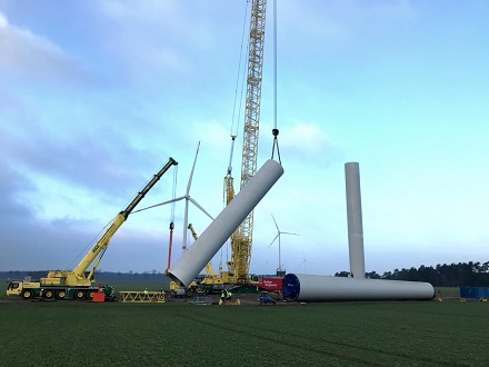 Die drei neuen Windkraftanlagen können Ökostrom für etwa 14.000 Haushalte erzeugen.
