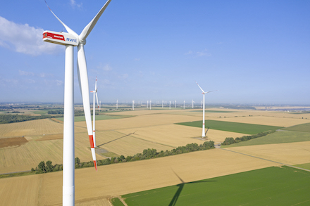 RWE errichtet den Windpark Sandbostel-Bevern.