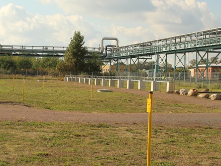 Die Potenziale für Grünstrom und Wasserstoff, hier eine H2-Leitung im Chemiepark Bitterfeld-Wolfen, werden von 50 Hertz für den Nordosten am besten eingeschätzt.