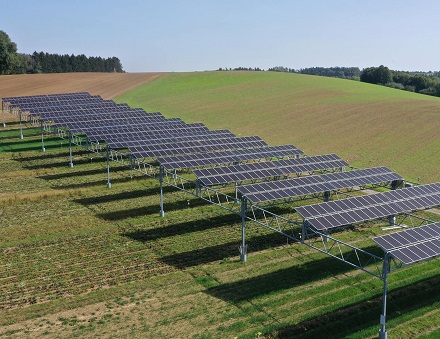 Die Potenziale von Agri-PV, hier eine Anlage in Heggelbach am Bodensee, sind groß.