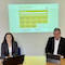 Projektleiterin Gabi Bongard und Norbert Dödtmann, Leiter des städtischen Informations- und Kommunikationsmanagements, präsentieren das Aachener Open-Data-Portal.