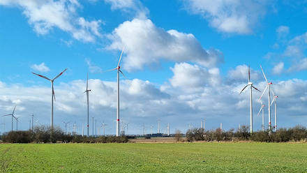 Die Leistung des Windparks Krusemark-Ellingen konnte durch erfolgreiches Repowering um knapp ein Viertel gesteigert werden.