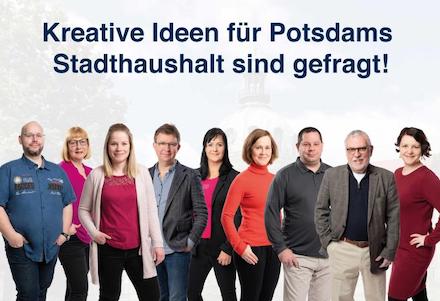 Potsdam: Das Projekt-Team Bürgerhaushalt 2023/24 setzt sich aus Bürgerinnen und Bürgern, Stadtverordneten und Mitarbeitenden der Verwaltung zusammen.