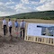 Spatenstich für neuen Solarpark in Sand am Main.
