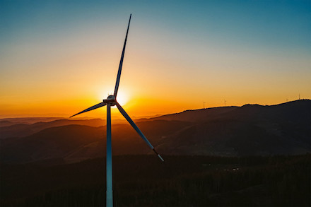 Kennst du das Land, wo die Windräder rotieren: Windpark Hohenlochen im Schwarzwald.