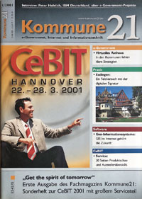 Die erste Ausgabe von Kommune21.