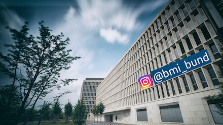 Bundesinnenministerium jetzt auch auf Instagram vertreten.