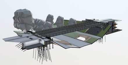 Das im Zuge der Planungen entstandene virtuelle Modell der Bettrather Brücke.