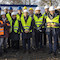 Gruppenbild beim Pressetermin zur Geothermie-Forschungsbohrung in Frankfurt am Main.