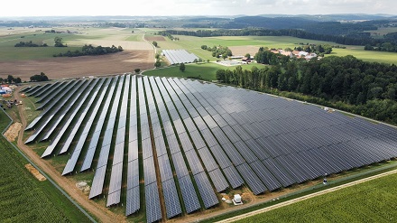 Der 16,5-Megawatt-Solarpark in Bremelau im Landkreis Reutlingen ging im Dezember 2022 ans Netz.