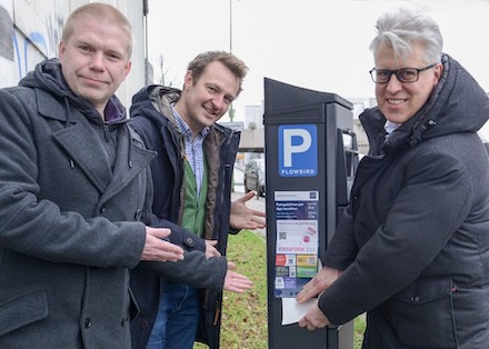 Handyparken startet in Essen.