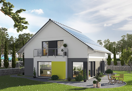 enercity rüstet Einfamilienhäuser von SchwörerHaus zukünftig mit PV-Anlagen aus.