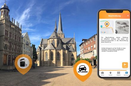 Die Stadt Wesel bearbeitet Mängelmeldungen mit Meldoo.