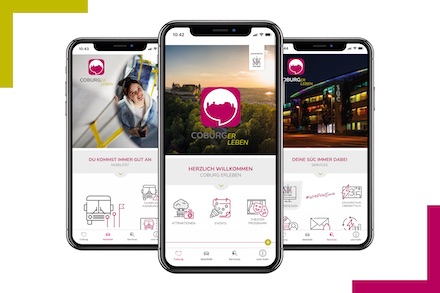 Zahlreiche Funktionen bietet die neue App Coburg erLeben.