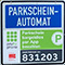 Parkraumbewirtschaftung mit der Möglichkeit des Handyparkens am Nürnberger Obstmarkt. Das Bezahlen per App setzt sich langsam durch.
