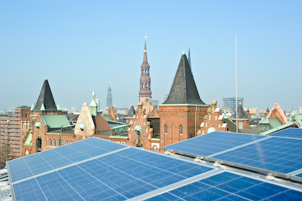 Zwei Drittel der Stromnachfrage könnte in Hamburg durch PV abgedeckt werden.