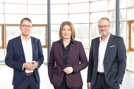 Marc Hansmann, Vorstandsvorsitzende Susanna Zapreva und Dirk Schulte von enercity konnten ein Rekordergebnis verknden (v.l.n.r.).