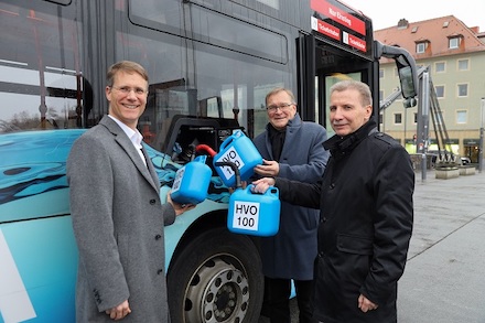Die Stadtwerke Bamberg testen als erster ÖPNV-Anbieter in Deutschland den Betrieb ihrer Busflotte mit HVO.