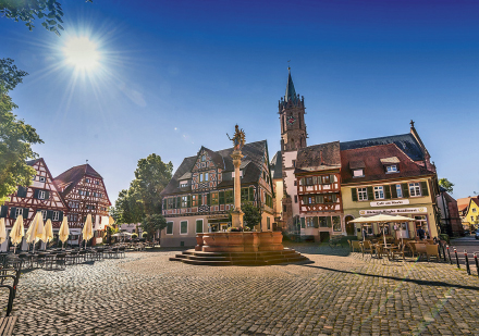 Marktplatz in Ladenburg: Digitaler Wandel fordert kleine Kommunen heraus.