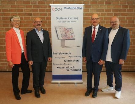 Im Rahmen einer Kooperation haben die Stadtwerke Kleve und die Stadtwerke Goch zusammen ein Projekt auf den Weg gebracht, um die regionale Energiewende weiter voranzutreiben, den digitalen Energiewende-Zwilling. 