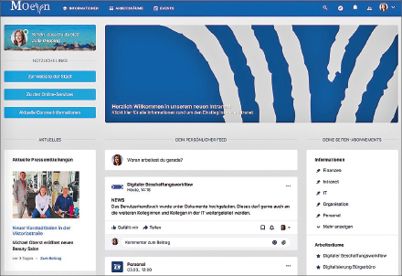 Neues Intranet MOeyn sorgt für schnellere interne Kommunikation.