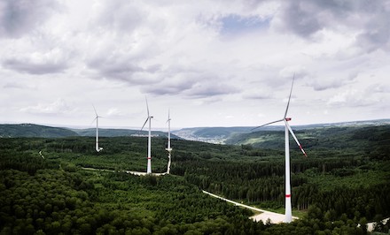Windpark der Stadtwerke Tübingen in Oberkochen. Bald sollen sich auch in Sichtweite der Universitätsstadt Windräder drehen.