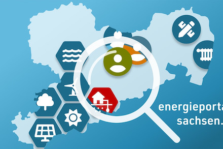 Jetzt in neuer Optik: Das Energieportal Sachsen.