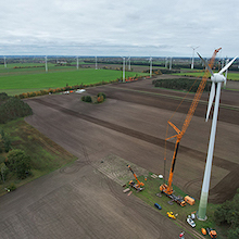 Windpark Elster: 50 veraltete Windenergieanlagen werden durch 16 moderne und effizientere Anlagen ersetzt.