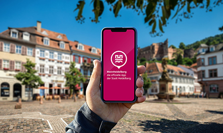 Mit der App MeinHeidelberg haben Bürgerinnen und Bürger ebenso wie Besucherinnen und Besucher eine geballte Ladung an Services und Informationen immer dabei.