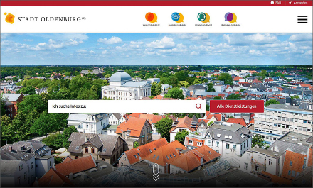 Aufgeräumt und nutzerfreundlich präsentiert sich das Serviceportal der Stadt Oldenburg.