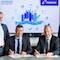 Unterzeichnung der Kooperationsvereinbarung zwischen Siemens und Mainova.