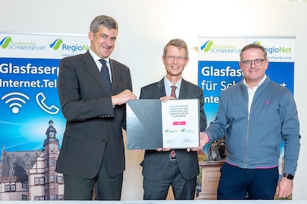 Schweinfurt: Stadtwerke und Telekom kooperieren beim Glasfaserausbau.