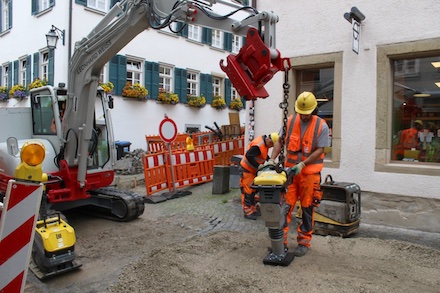 Stadtwerke Tübingen und Leonhard Weiss erproben die klimabewusste Baustell