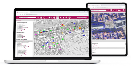 Vielseitige Themen und Informationen umfasst das neue Geodatenportal der Stadt Heidelberg.