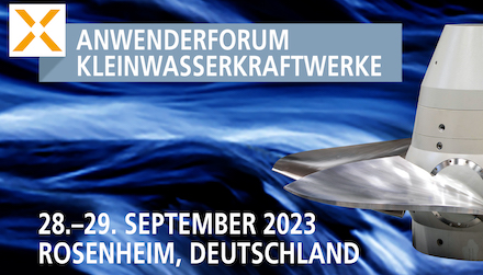 Das 26. Internationale Anwenderforum Kleinwasserkraft findet vom 28. bis 29. September 2023 an der Technischen Hochschule Rosenheim statt.