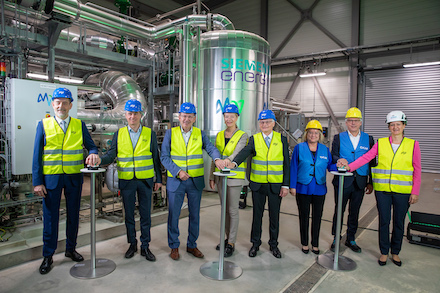 Offizielle Inbetriebnahme der MVV-Flusswärmepumpe im Grosskraftwerk Mannheim.