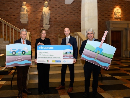 Die Stadt Münster erhält knapp sechs Millionen Euro Fördermittel für die Erkundung des Potenzials der Tiefengeothermie.