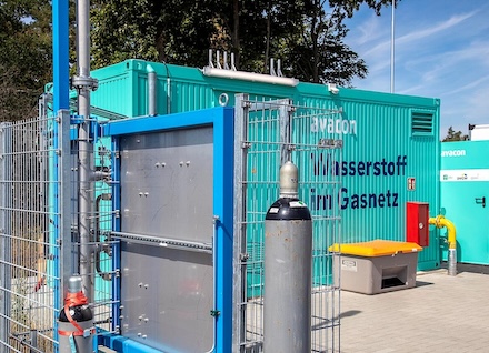Mit der Anlage in Schopsdorf (Sachsen-Anhalt) wurden 20 Prozent Wasserstoff ins Gasnetz eingespeist.