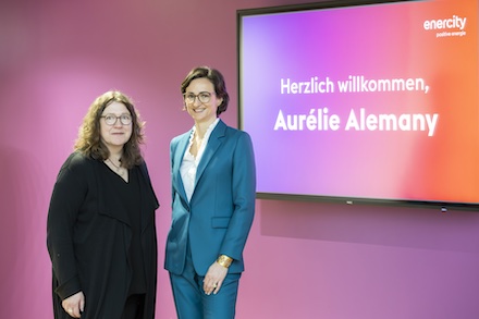 enercity-Aufsichtsratsvorsitzende Anja Ritschel (l.) und Aurélie Alemany, die ab 1. Juli den Vorstandsvorsitz der enercity AG  übernimmt.