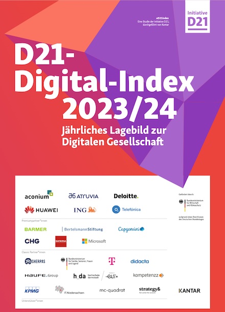 Deutsche Gesellschaft wird laut D21-Digital-Index 2023/2024 digitaler – aber steht der Digitalisierung skeptischer gegenüber.