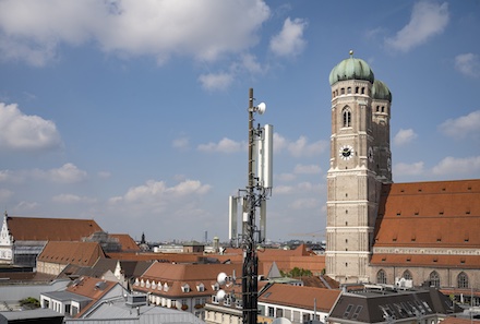 Mobilfunkantenne in München: O2 Telefónica ist Partner der Stadtwerke München.