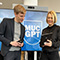 Bürgermeister Dominik Krause und IT-Referentin Dr. Laura Dornheim beim Launch-Event von MUCGPT.

