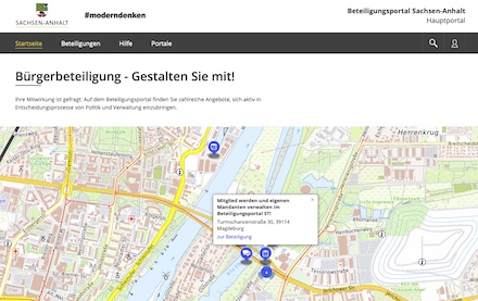 Sachsen-Anhalt: Online-Beteiligungsportal freigeschaltet.