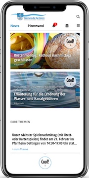 Die Gemeinde Karlstein am Main kommuniziert per Orts-App datenschutzkonform mit ihren Bürgerinnen und Bürgern.